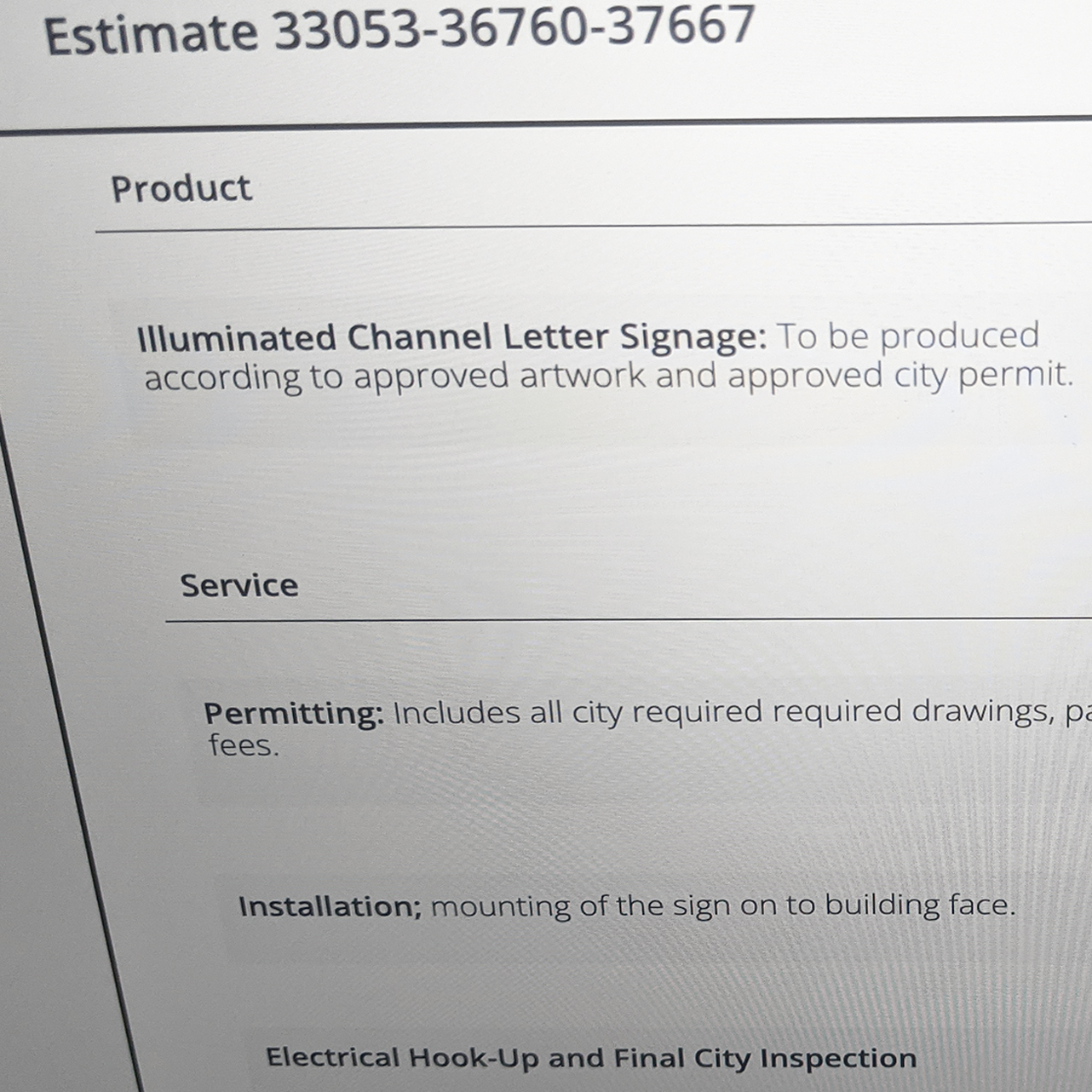 job-estimate-details job estimate details
